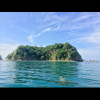 chora island viewed from a boat in june
 - Costa Rica