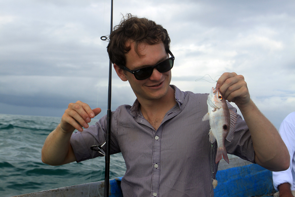 in shore fishing manuel antonio first catch 
 - Costa Rica