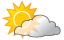 Intervals of clouds and sunshine with winds gradually subsiding